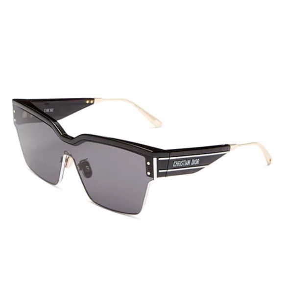 Dior Diorclub M4U Mask Sunglasses Grey Black Gold - Picture 1 of 10